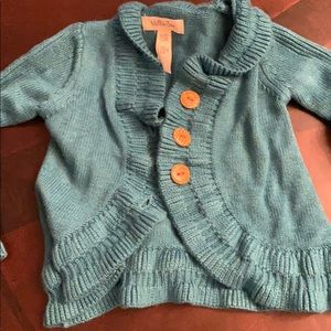 Matilda Jane 3-6 month teal sweater